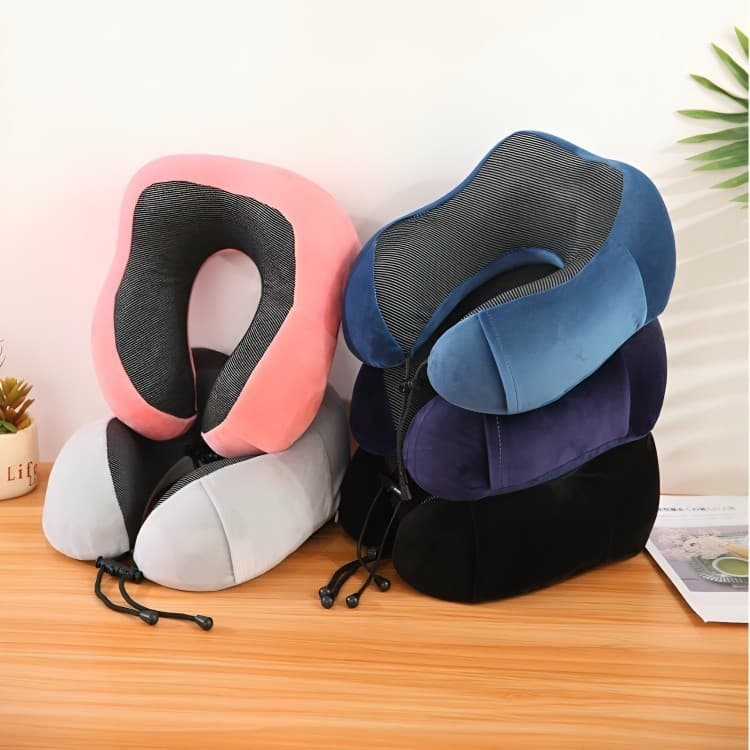 Almofada Travesseiro de Pescoço Nasa Ergonômica Para Viagem Formato U Anatômico