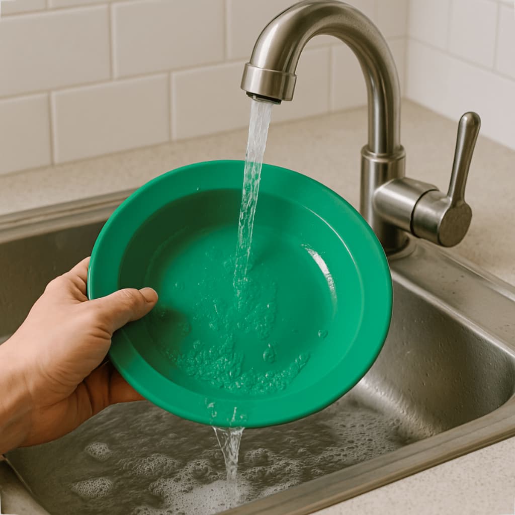 Kit 4x Prato Plástico Resistente Premium Versátil Alimentos Quentes e Frios Sopas Comidas 23cm