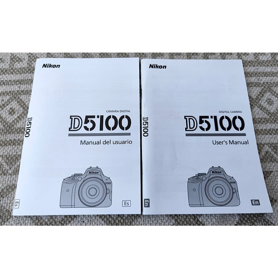 Manuais Originais Câmera Nikon Reflex D5100