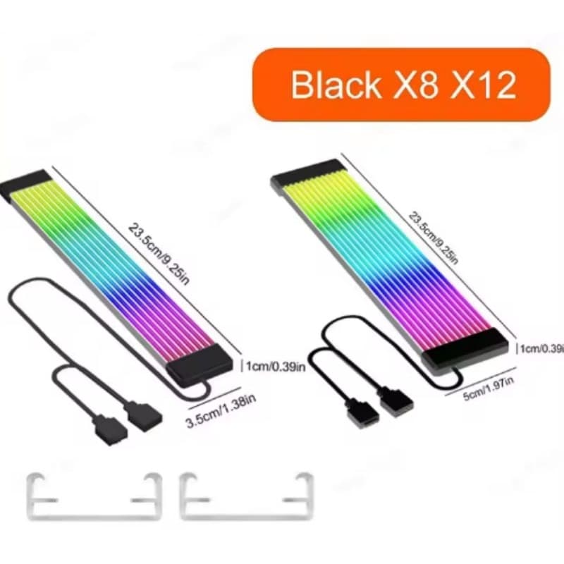 ARGB Faixa de luz rgb para cabo psu pc gpu, 5v, 3 pino sincronização argb cabo de extensão 6 a 24 pinos