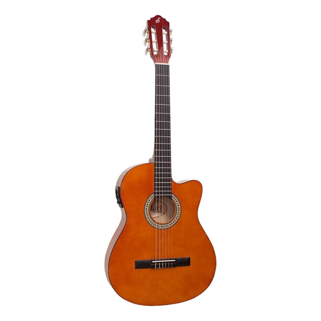 VIOLÃO ELETROACÚSTICO GIANNINI FLAT NYLON CUTAWAY NF-14 CEQ