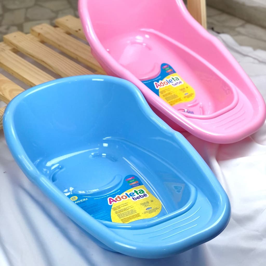 Banheira Infantil Bebê 20 Litros Adoleta com Válvula de Escoamento - Adoleta