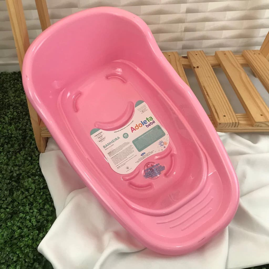 Banheira Infantil Para Bebê Adoleta 20L Anatômica Resistente