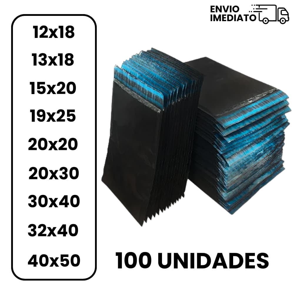 Kit Envelope de Segurança com 100 Unidades Resistente - Diversas Medidas - ENVIO IMEDIATO