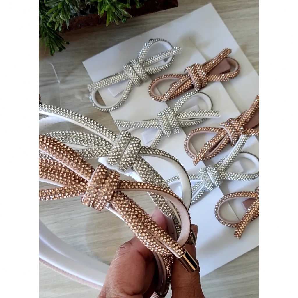 Tiara Tubo de Strass | 1 tiara ou par de bico, escolha na variação do produto cor e modelo