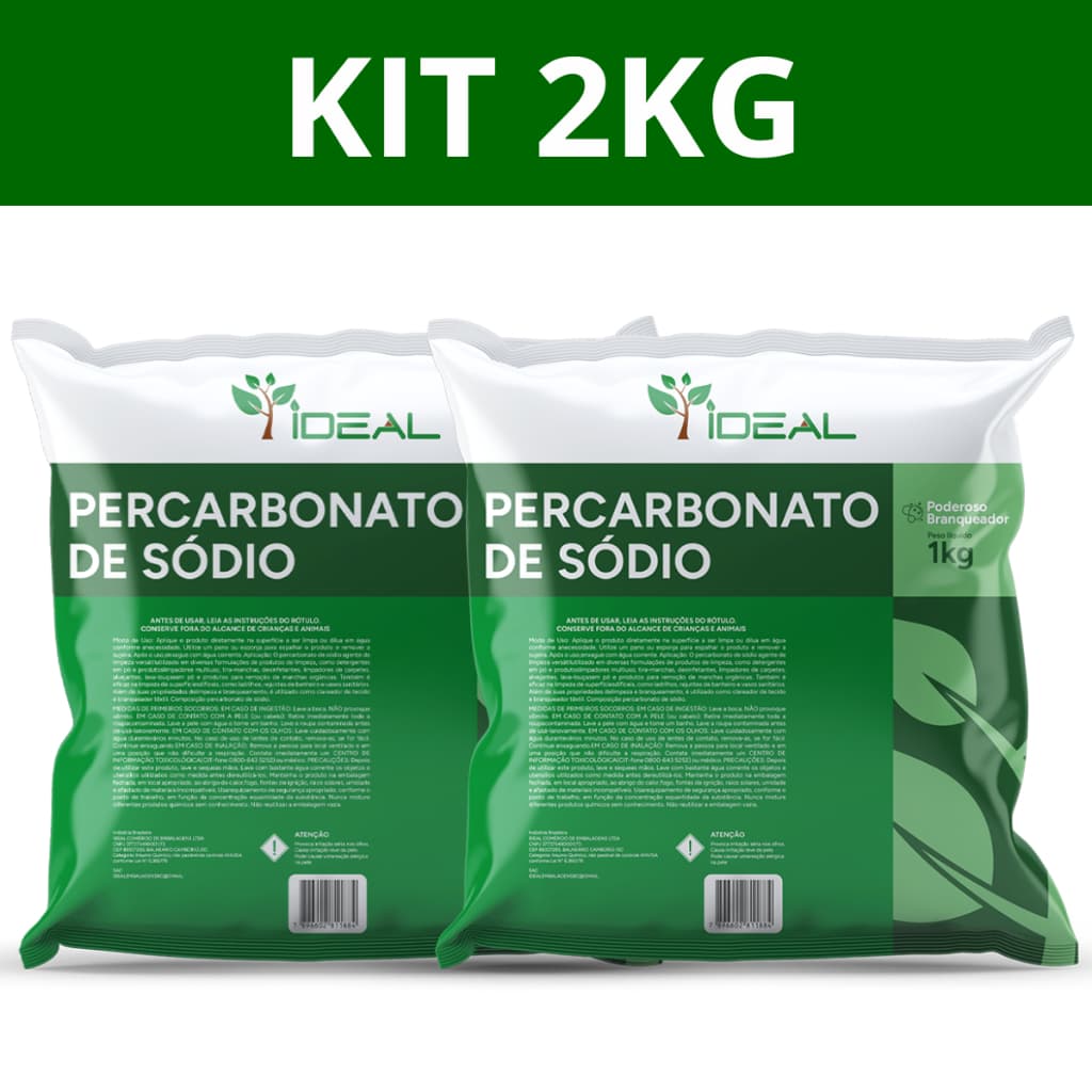 Alvejante Branqueador Percarbonat Ultra Power Brancura Profunda e Imediata 2kg 1kg