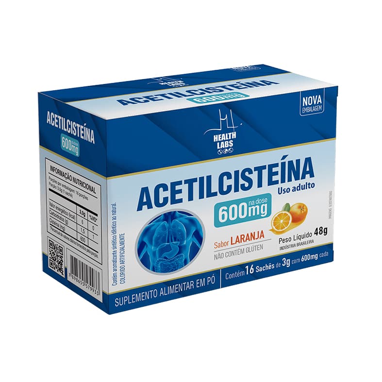 Acetilcisteína 16 sachês 600mg cada