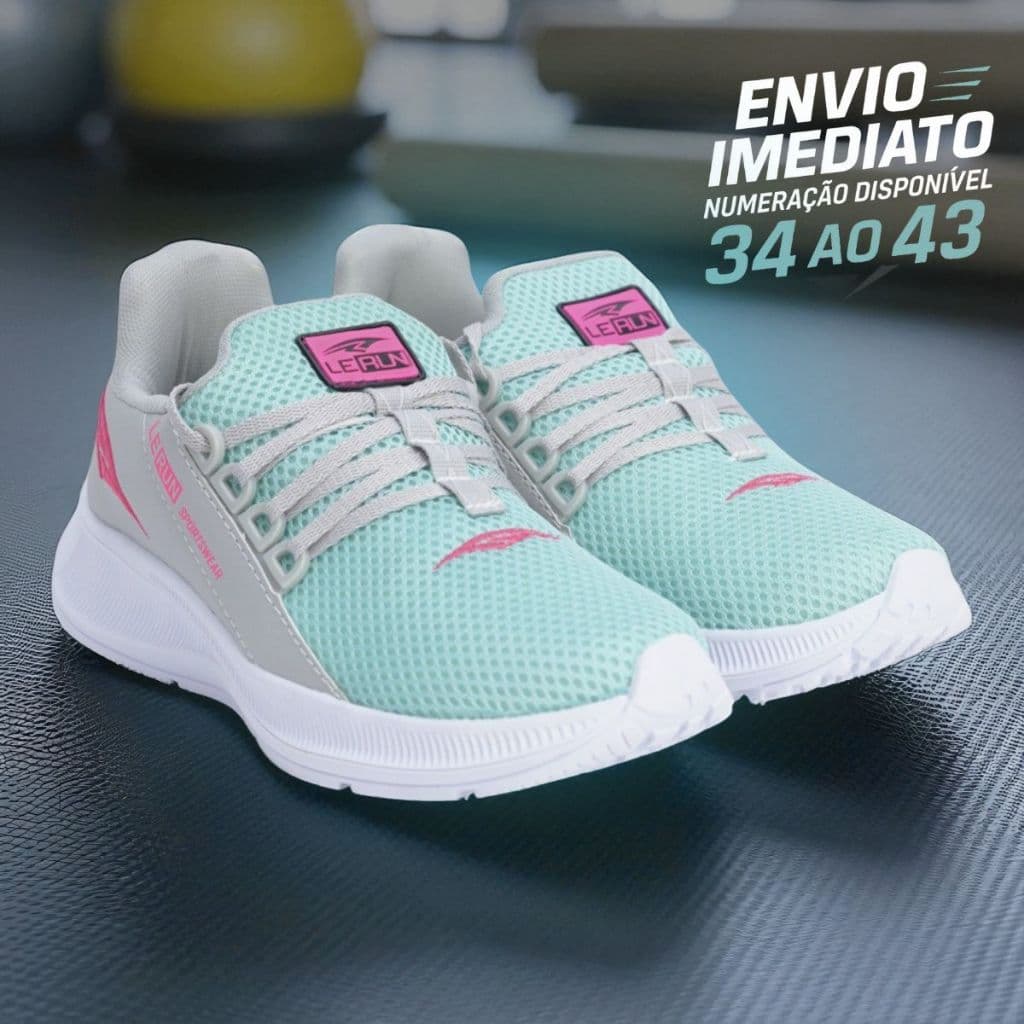 Tênis Unissex Esportivo Academia Corrida Confortável Leve Acessível Para Caminhada/Atividades 34-43