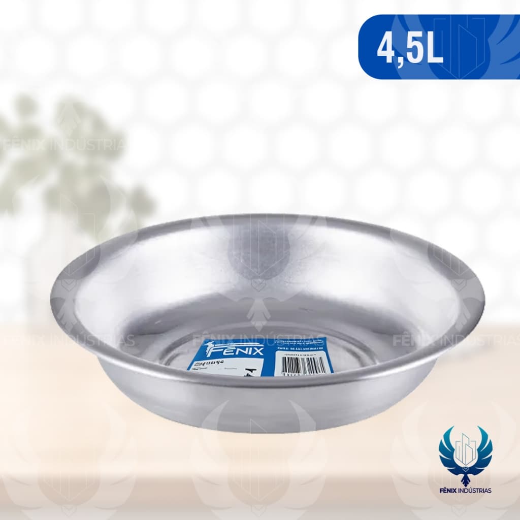 🥣 Bacia Polida Nº 30 | Alumínio Brilhante | Indústrias Fênix