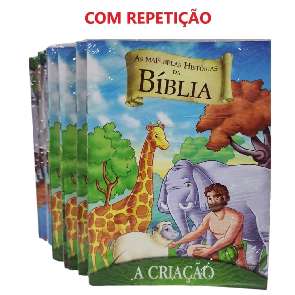 48 Livros Bíblia Só Histórias Atacado - Com Repetição