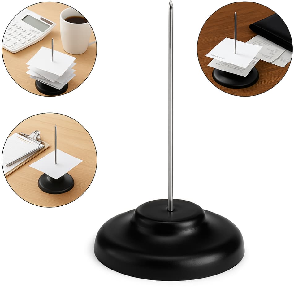 Kit 1/2/3 Espeto para Papel Perfeito para Controle de Pedidos e Comandas Mantenha Seus Papéis