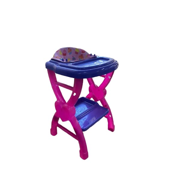 Cadeirão de Papinha Infantil Para Boneca Bebê Reborn Para Meninas