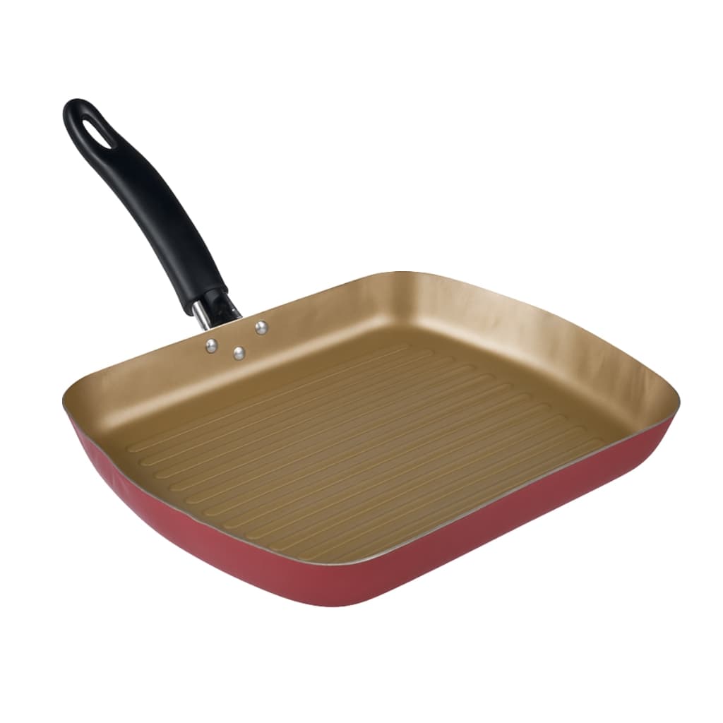 Frigideira Grill Antiaderente 30Cm Cereja Nacional