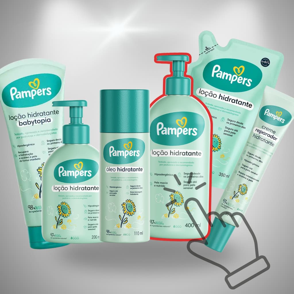 Pampers - Linha Loção Hidratante - Escolha o seu