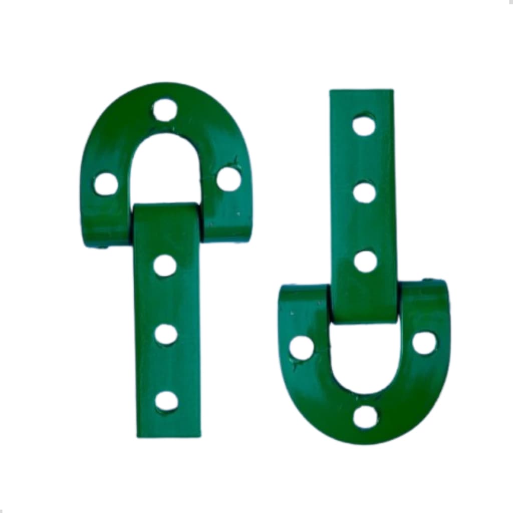 1 Par 2 Dobradiça Porteira 130mm Nº 0 Aço Carbono - Caçula