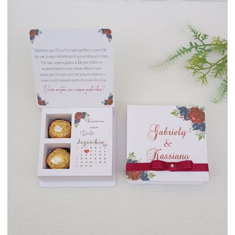 Caixas convite Padrinho Madrinha de Casamento Varios modelos