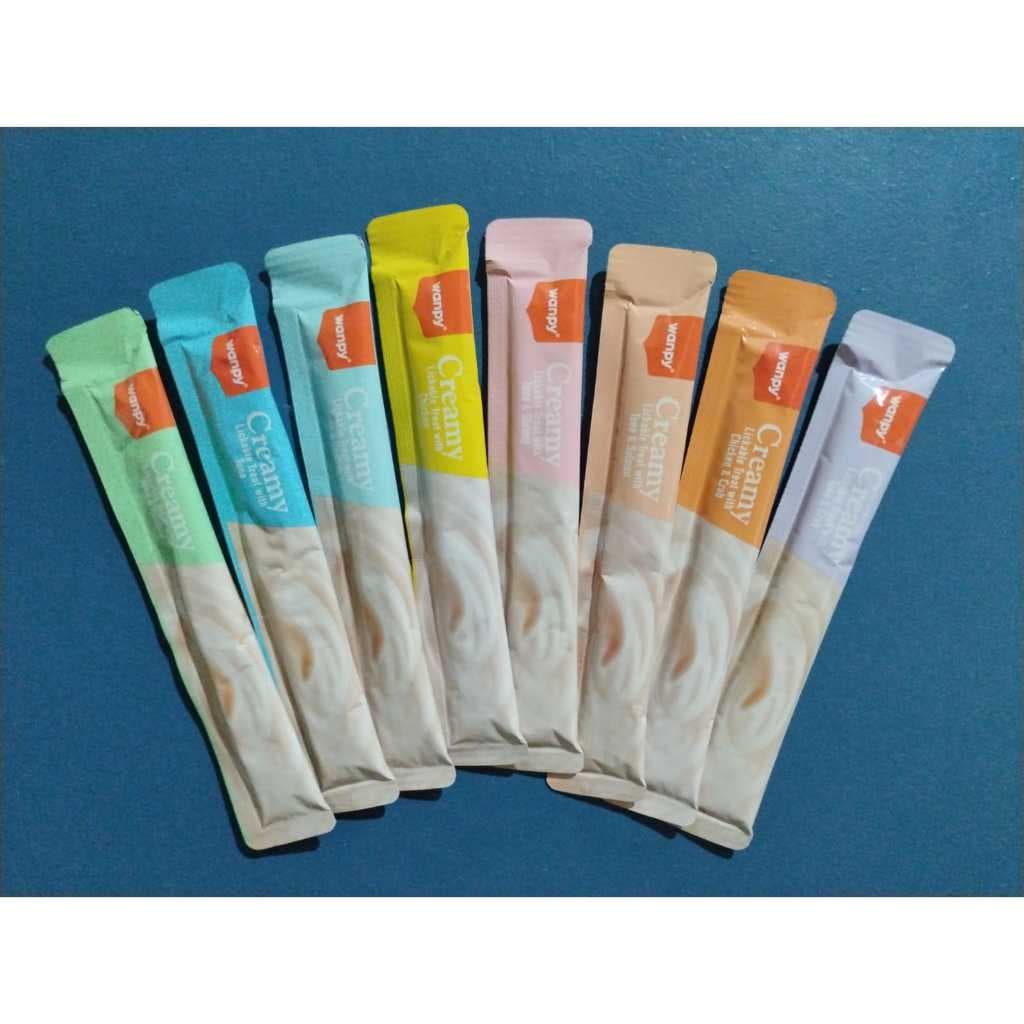 Petisco Cremoso Creamy Truly / Wanpy 5 tubinhos💖 O mais barato da Shoppe