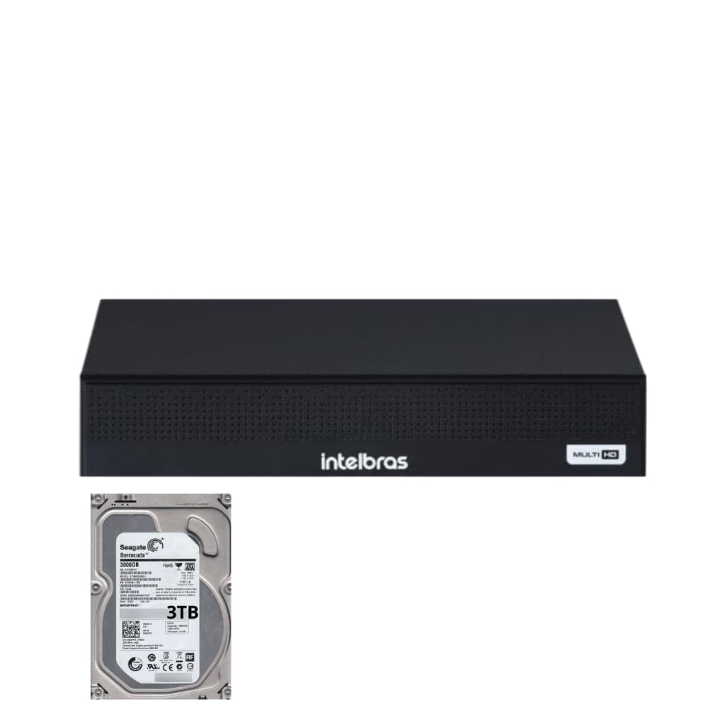 Dvr Gravador Inteligente 16ch Mhdx 1116-c C/Hd 3TB