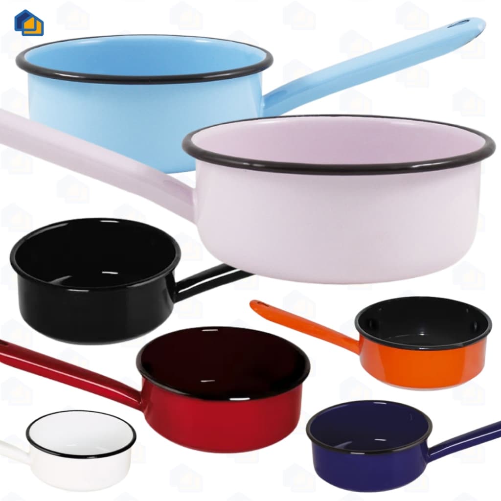 Frigideira Papeiro Esmaltado Indução Para Bebê Agata Ewel N14 Antibacteria Cabo em Aço