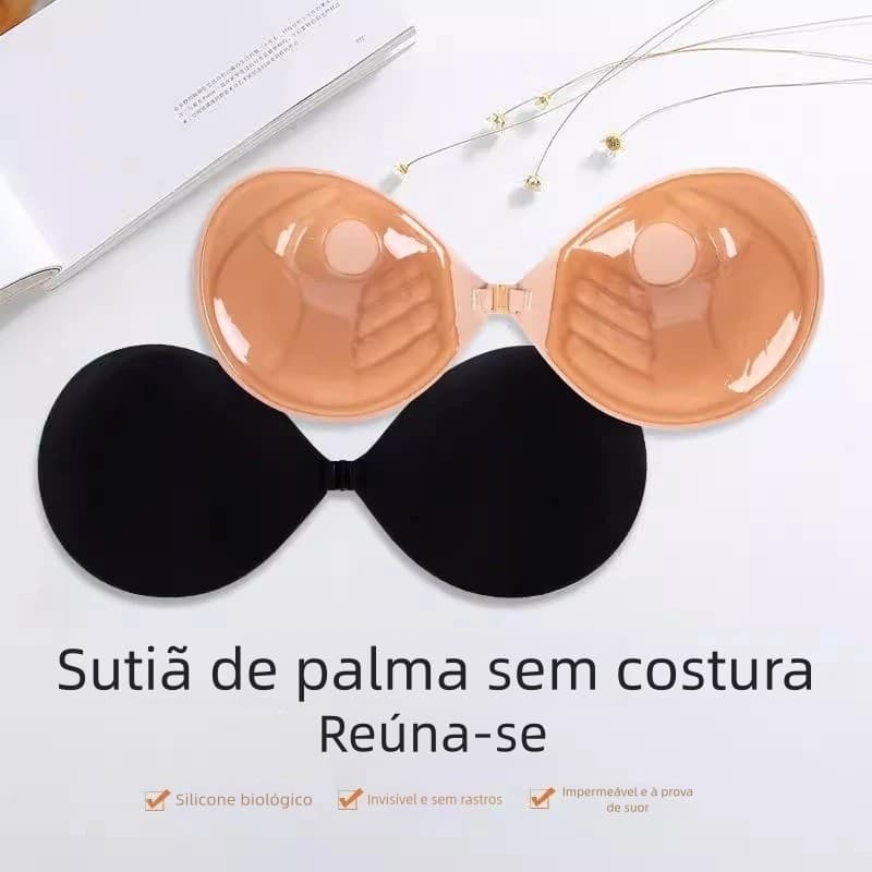 Kit2 par Sutiã adesivo sem alças oculto Sexy adesivos de peito de Silicone feminino Push-Up Aumento de mama