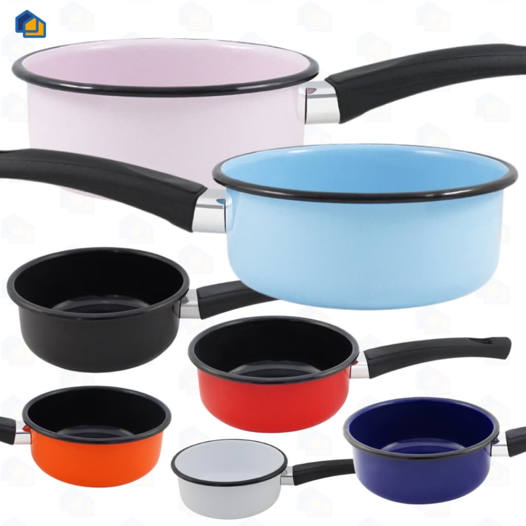 Frigideira Papeiro Esmaltado Para Bebê Antibacteria Indução Agata N14 Cabo Baquelite Ewel