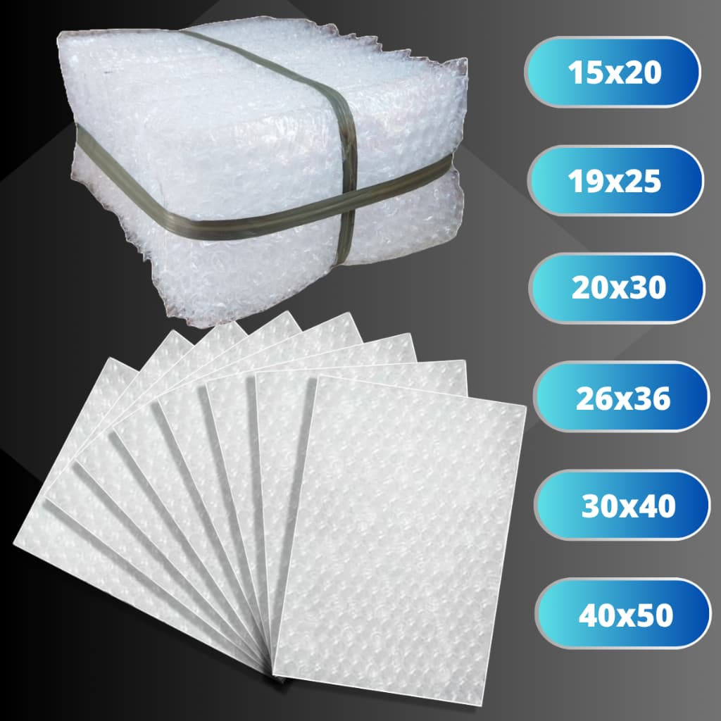 Kit Saco Bolha com 50 unidades Proteção e Segurança para Envios Ecommerce - Medidas Escolha a Sua