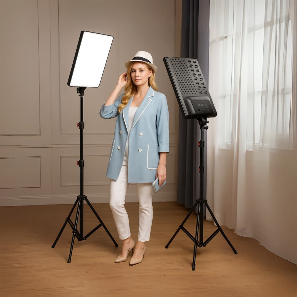 Kit Ring Light  Luminária 16 Pol Led Iluminador Com Tripé 2,10 Profissional Estudio Portátil