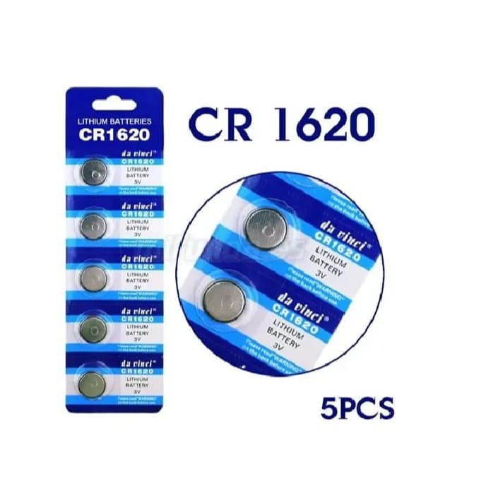 Bateria Lithium Cr1620 3v - Cartela C/ 5 Unidades