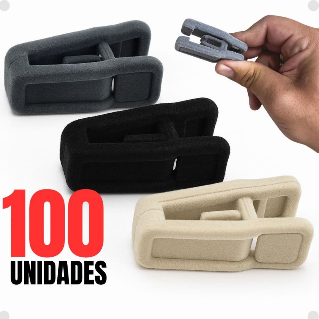 100 Presilhas De Veludo P/ Cabides Prendedor Presilhas Para Short Calça Saia Organização Closet