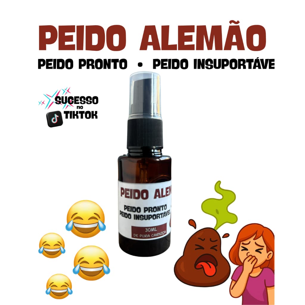 Spray de Peido Pronto Peido Liquido 30ml – Trolagem Engraçada, Zoação e Pegadinhas