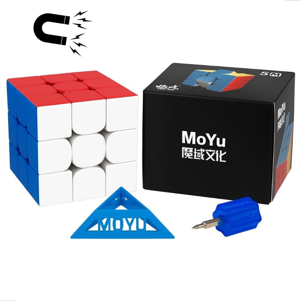 Cubo Profissional Meilong M Magnético Cor Da Estrutura Stikerless com Chave e o 3x3