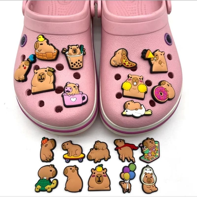 6 Pçs Dos Desenhos Animados Bonito " Série Animal  Sapato Encantos  Das  Acessó