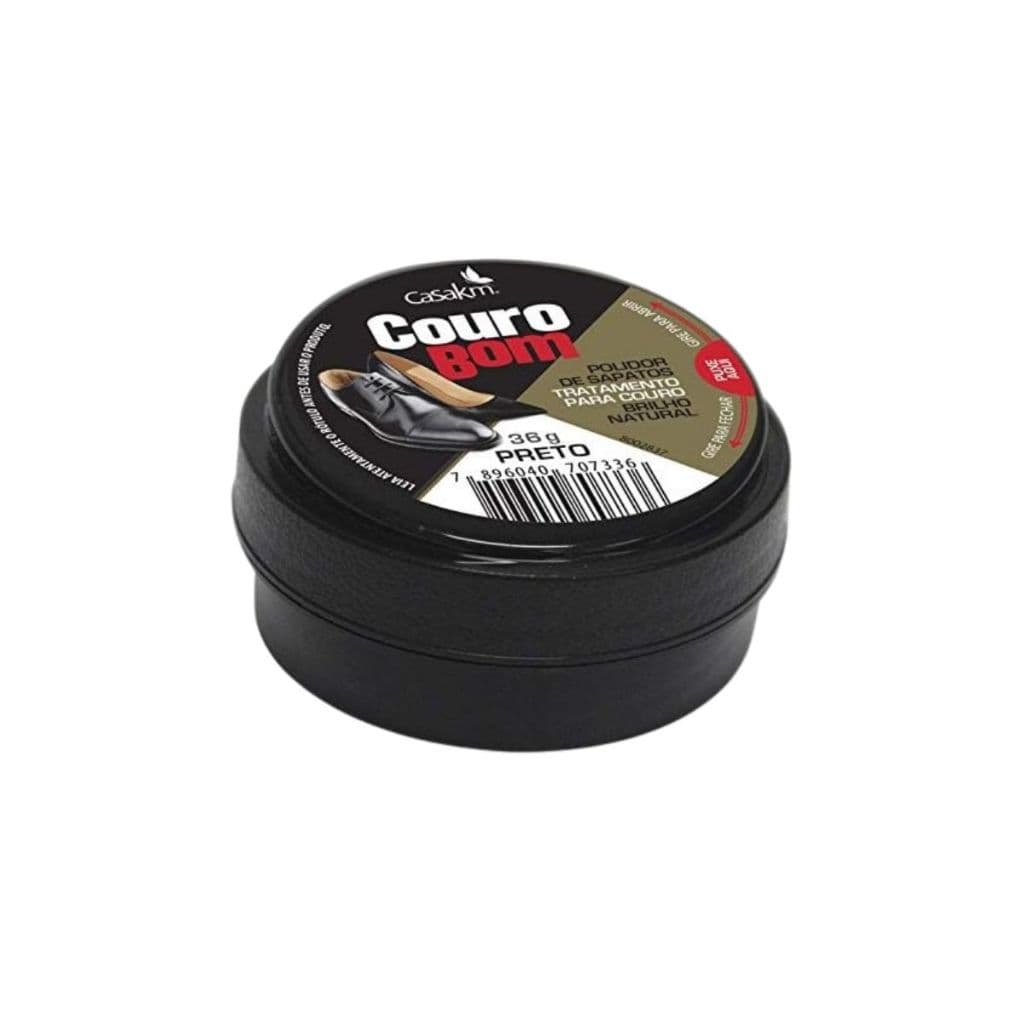 Polidor De Sapatos Couro Bom Creme Preto 36G