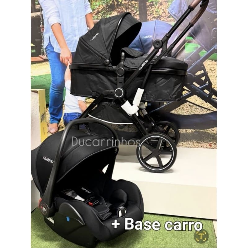 Carrinho De Bebê Kiddo Nomad Com Bebe Conforto E Base