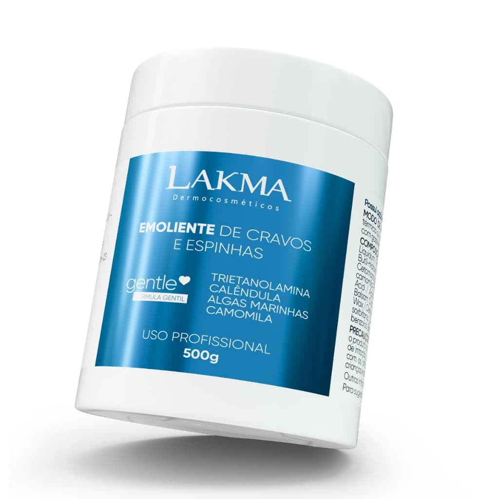 Lakma Creme Emoliente De Cravos E Espinhas 500g Limpeza de Pele
