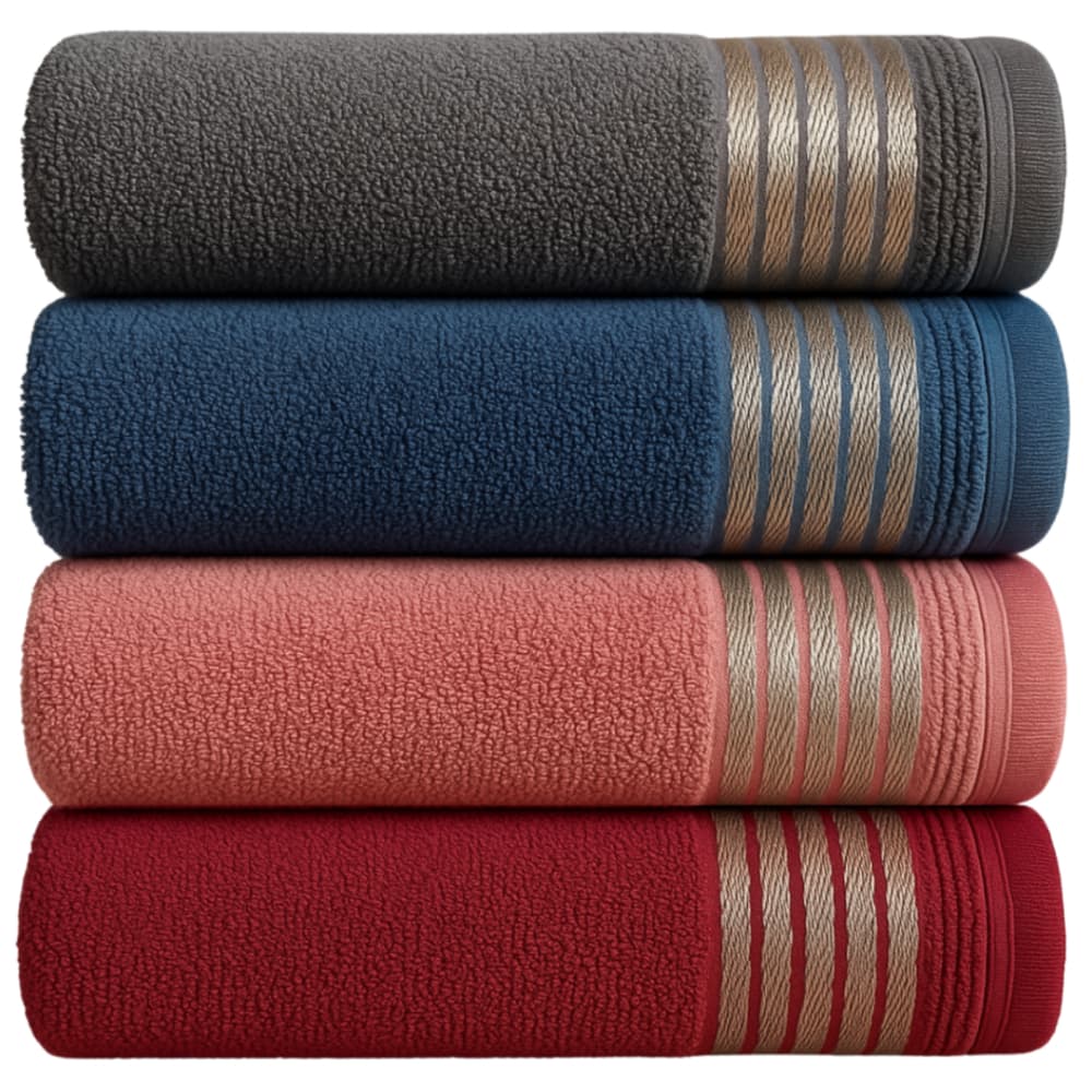 KIT 4 Toalhas de Banho 75x150cm 100%Algodão Absorvente e Macia Hotel Academia Enxoval Adulto Premium