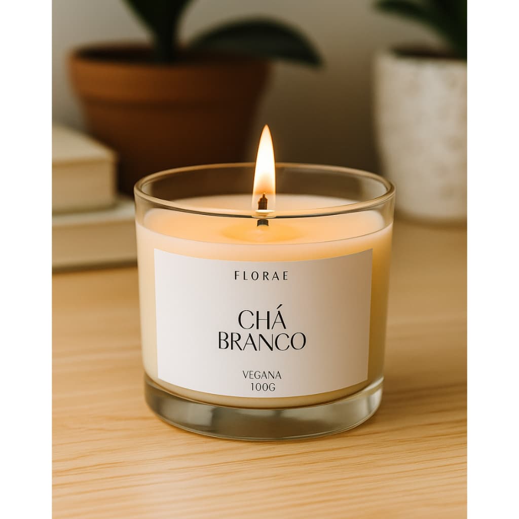 Vela aromática artesanal 100% vegetal