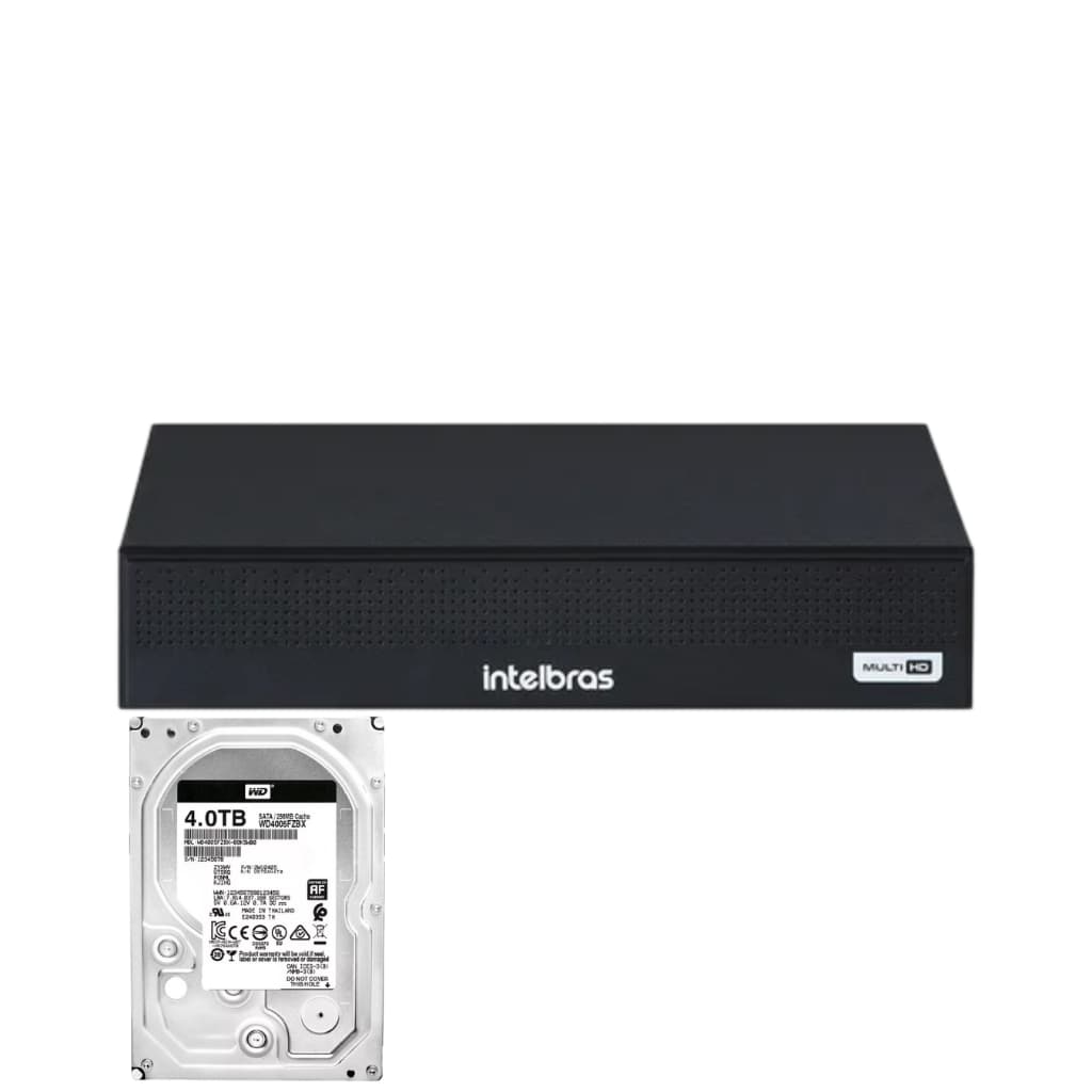 Dvr 16 Canais Gravador Digital De Video Mhdx 1116 Intelbras 127/220+Hd 4tb