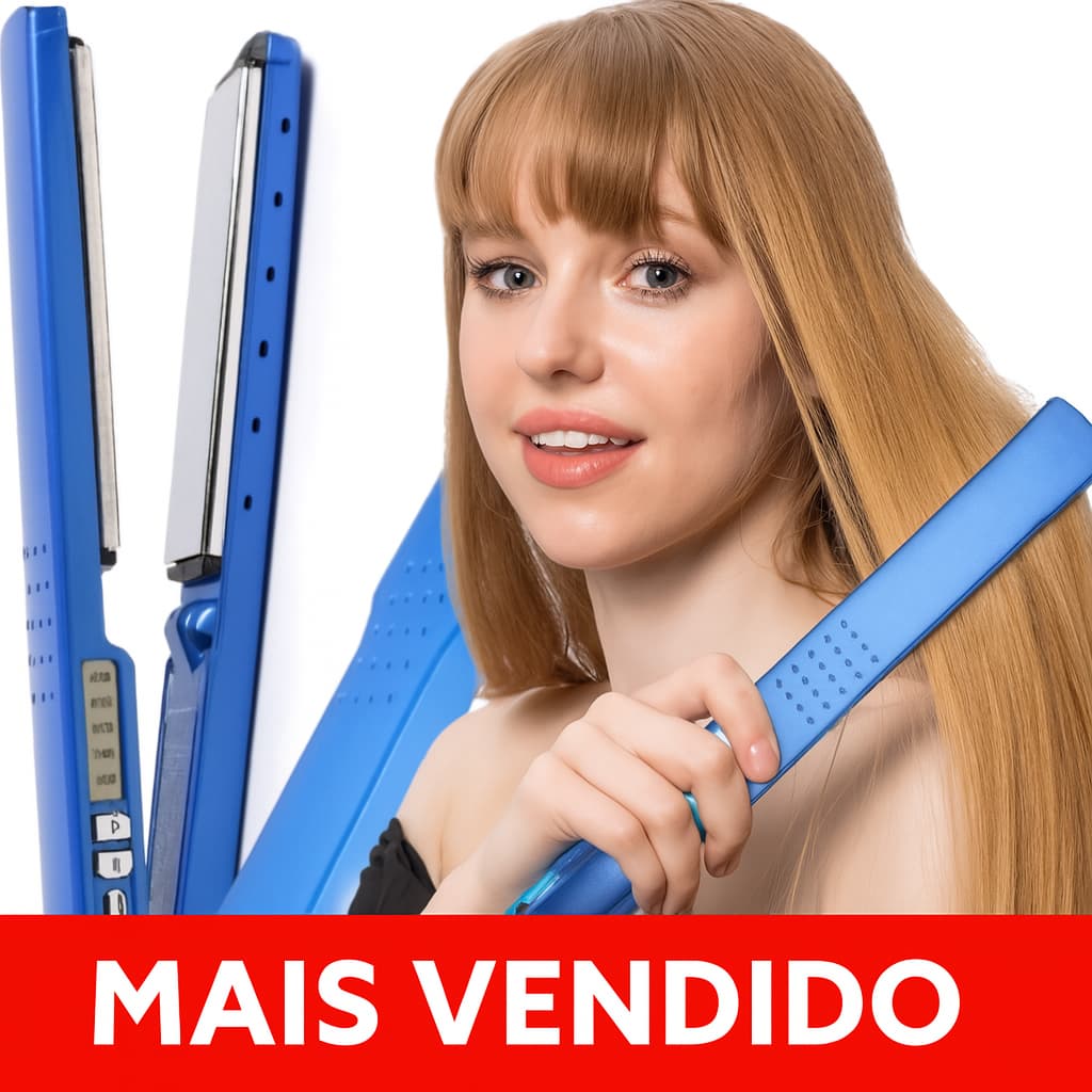 Chapinha Profissional Nano Titanium 450°f Prancha Alisador Progressiva de Cabelo Bivolt 110V/220V