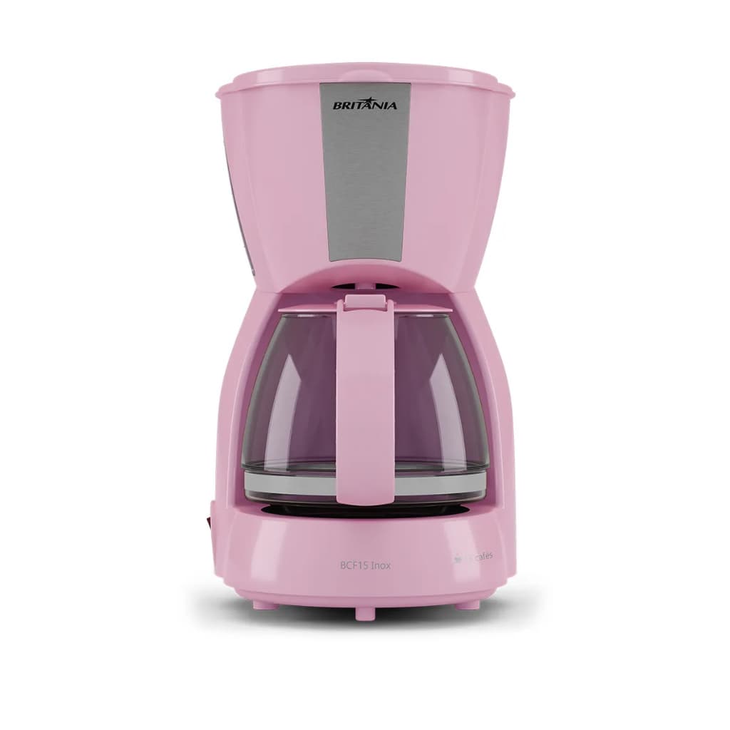Cafeteira Rosa Britânia BCF15 Inox 15 Xícaras 550W