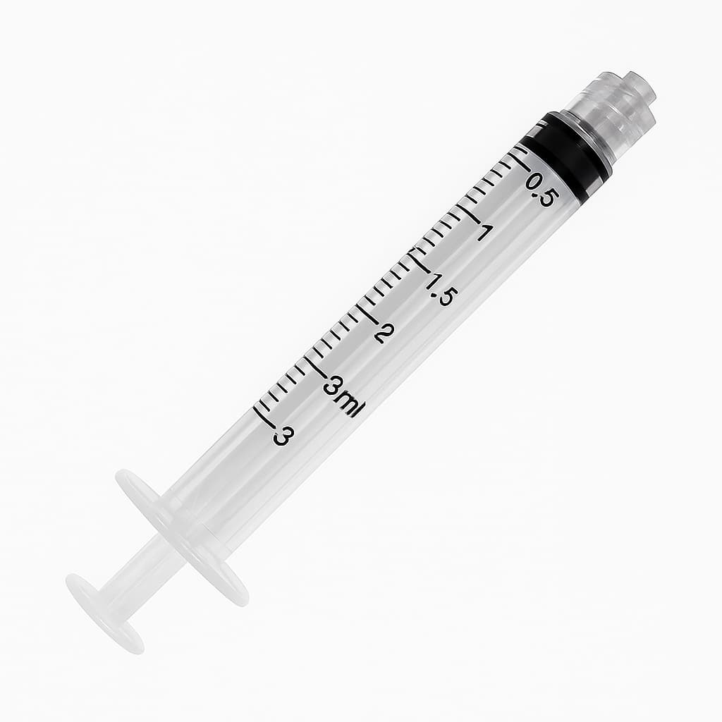 Kit 50 Seringas SR 3mL Sem Agulha com Bico Luer Lock (Rosca) – Uso Hospitalar