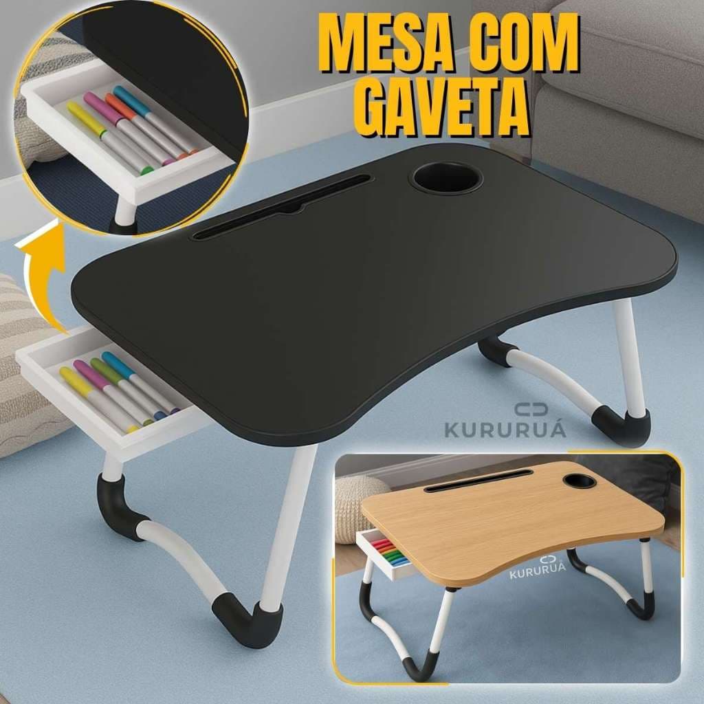 Mesa Mesinha Notebook Cama Home Office Refeição Multiuso
