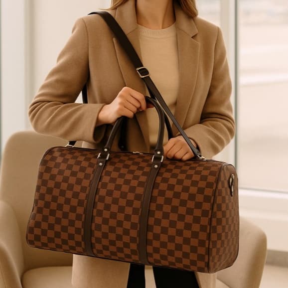 Mala Marrom Letra Marca Victoria Lorenzzo Viagem 10Kg Aero Passeios Promoção