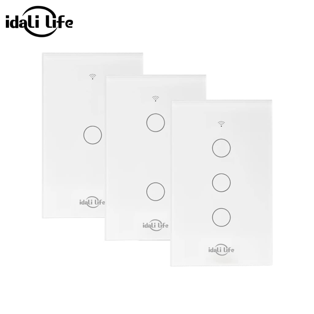 Interruptor Inteligente WiFi  1/2/3 Touch Switch Trabalho Com Alexa Google Home IDALI LIFE