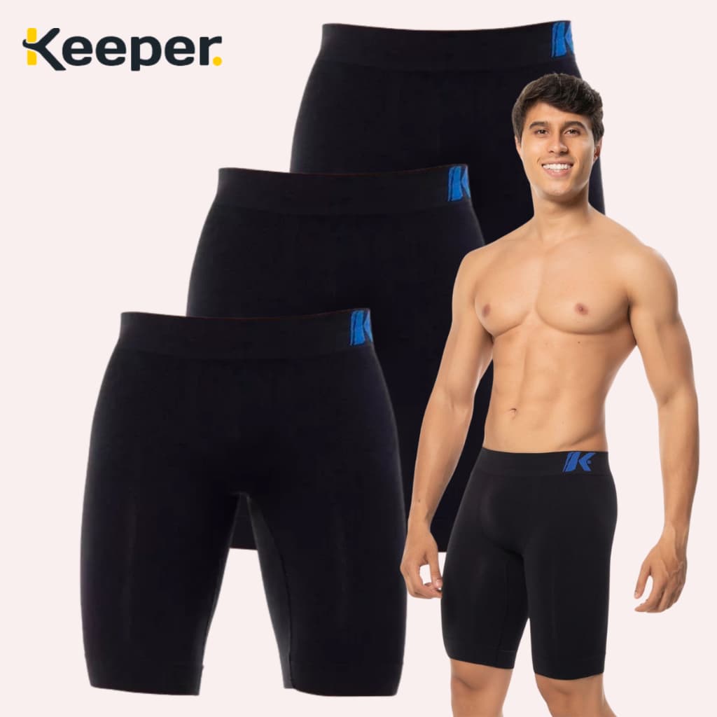 Kit 3 Bermudas Térmicas Anti Assadura S/ Costura Keeper 438