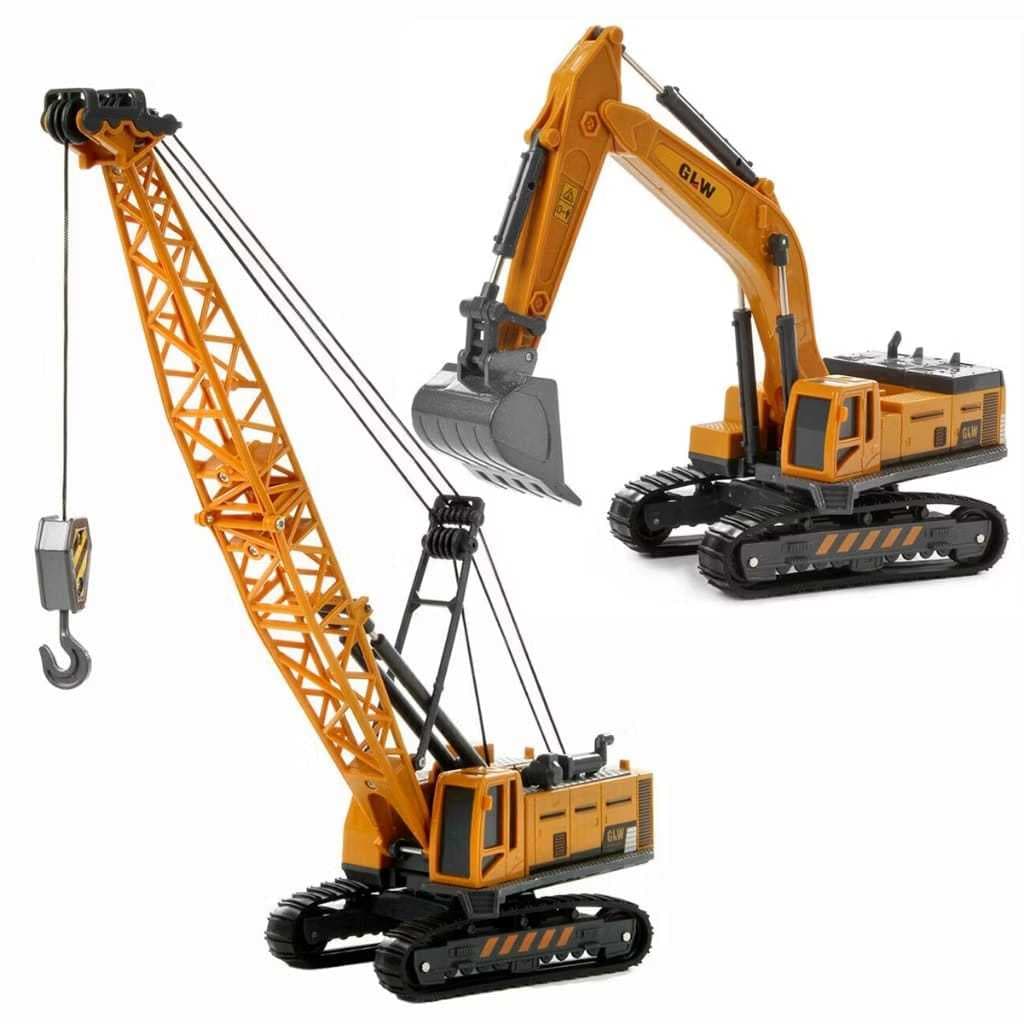 Simulação de guindaste grande, carro de brinquedo para crianças