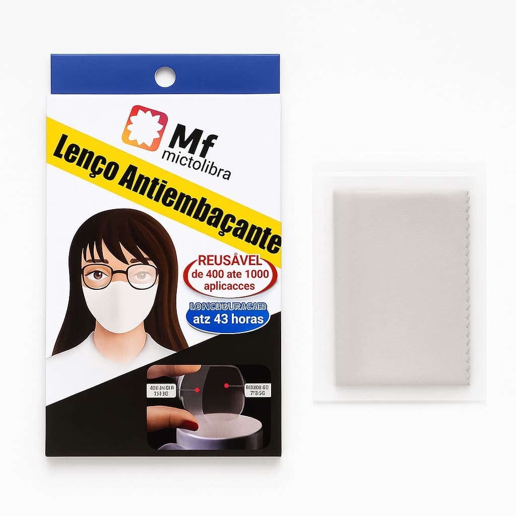 Flanela Antiembaçante Para Óculos em Geral, Viseira de Capacete, Óculos Esportivo, Câmeras