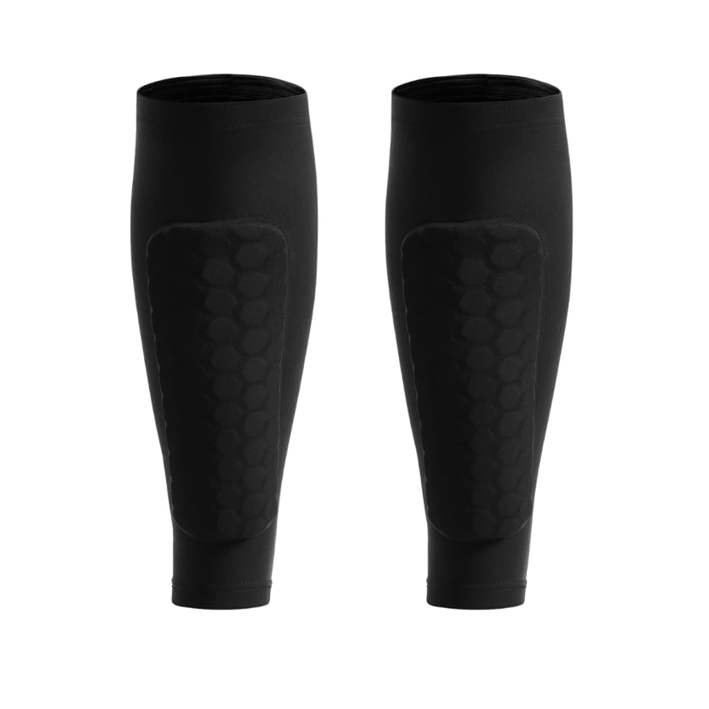 Par Caneleira Manga De Meia Compressao Ajustavel Respiravel Antideslizante Leve Futebol Esportiva Treino Jogo Favo Mel