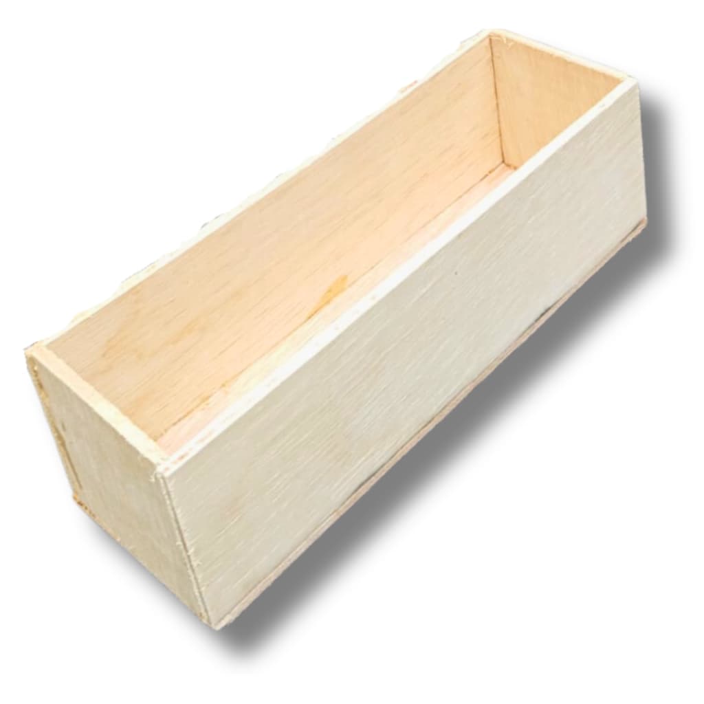 Forma retangular para sabonete artesanal molde em pinus