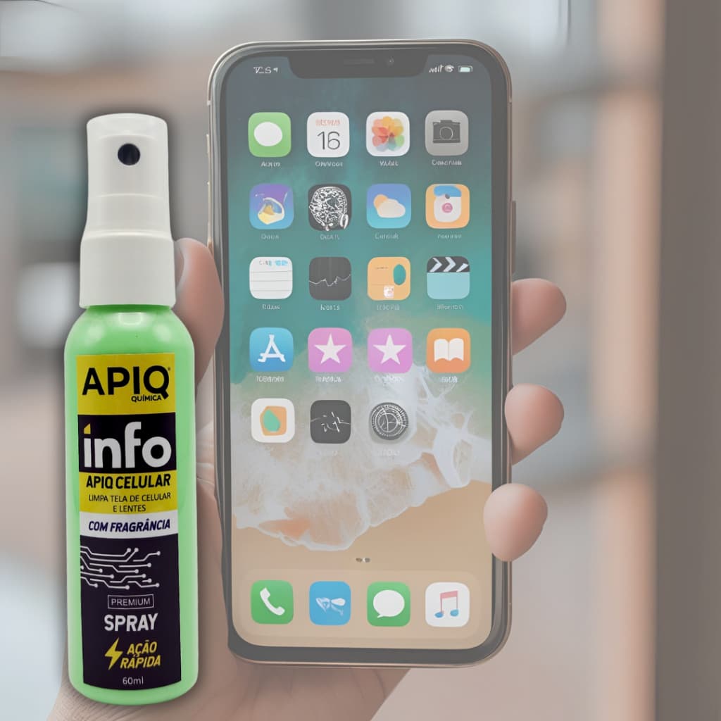 Spray Limpador De Celular 60ml Apiq Celular